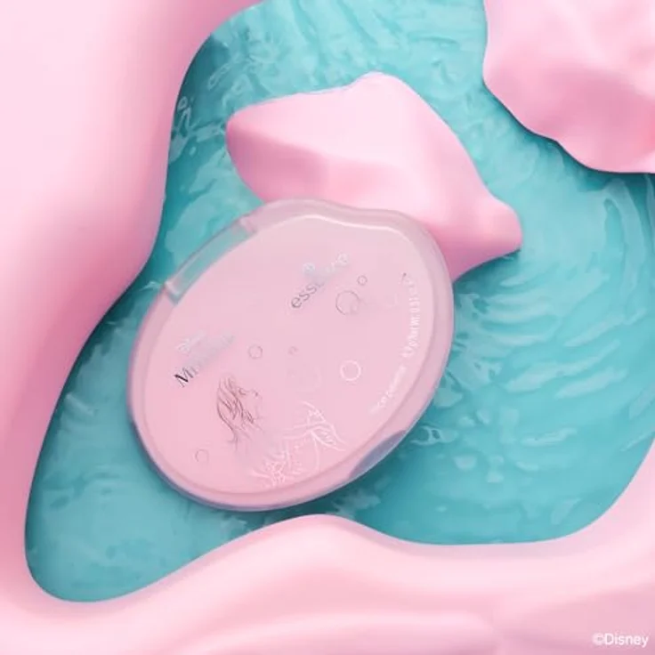 Essence Disney THE LITTLE MERMAID Face Palette 01 The World Is My Oyster, 5-Farben Rouge & Bronzer Palette mit Puder- und Creme-Blush, 8,9 g – Bild 2