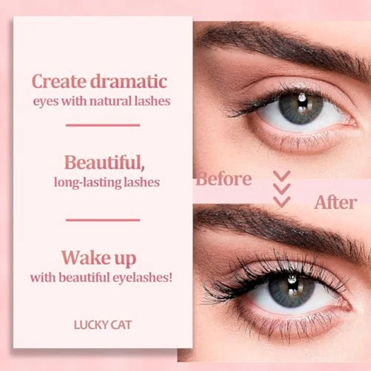 LUCKY CAT 2026 Lash Lifting Set, Professionelles Semipermanentes Wimpernlifting für Perfekten Schwung, Lange Haltbarkeit, Einfach zu Bedienen, Ideal für Partys und Geburtstage – Bild 2
