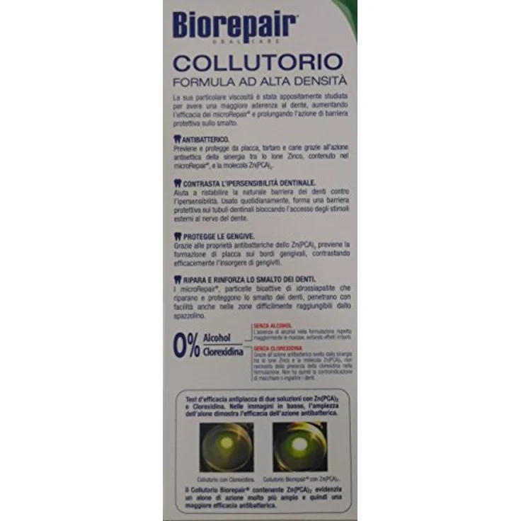 Biorepair Mouthwash 3 in 1, Mundwasser gegen Plaque, 500 ml - erfrischender Atem, Schutz vor Zahnbelag, unisex – Bild 6