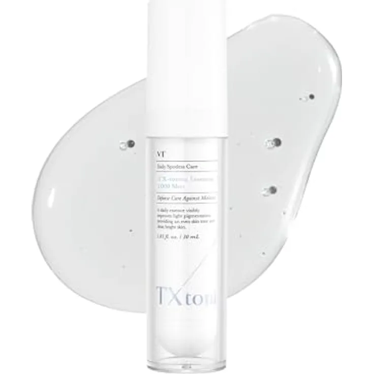 VT COSMETICS TX Toning Essence 1000 Shot, Tranexamsäure Serum mit Niacinamid und Glutathion für strahlende Glashaut, parfümfrei, für empfindliche Haut