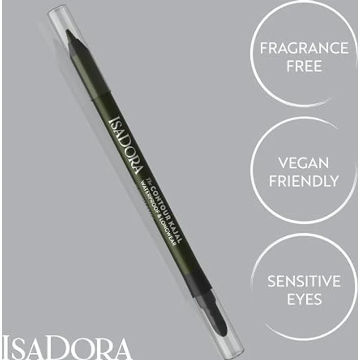 IsaDora Contour Kajal Kajal Eye Liner, wasserfeste Anwendung, Farbton 65 Forest Green, 1,2 g – Bild 4