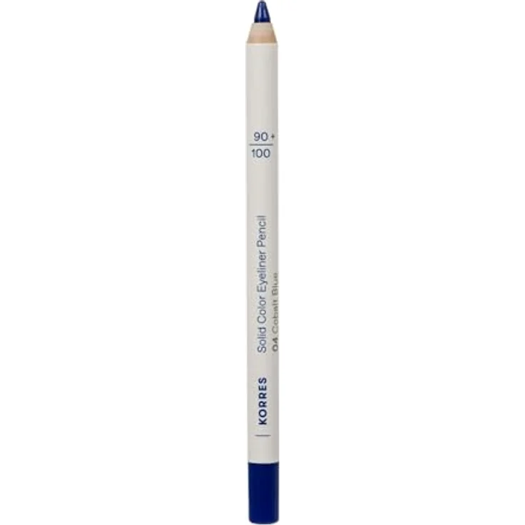 KORRES Solid Color Eyeliner Pencil Cobalt Blue 04, cremige Textur mit Vulkan-Mineralien, langanhaltend, vegan, für empfindliche Augen, 1,2g – Bild 1