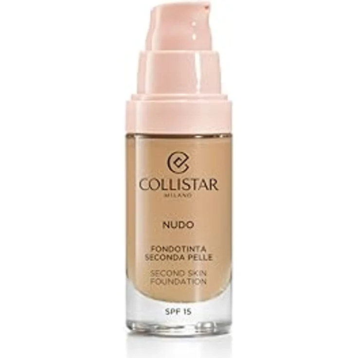 Collistar Foundation Nude zweite Haut, langer Halt, leichte Abdeckung, modulare Formel, wasserdicht, strahlender Hauteffekt, aufhellend, Glanz-Finish, LSF 15, 1N Elfenbein, 30 ml - Collistar – Bild 3