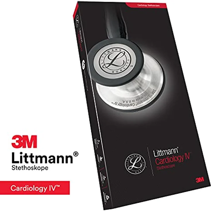 Littmann Cardiology IV Diagnostic Stethoskop Black Edition violetter Schlauchanschluss 1 Stück - Preisvergleich – Bild 5