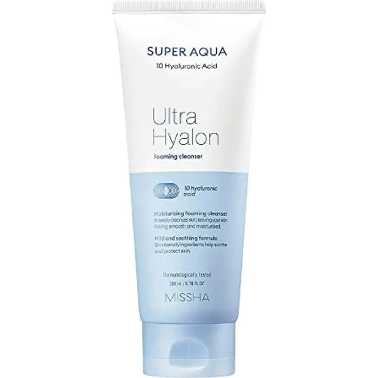 Missha Super Aqua Ultra Hyalron Cleansing Foam, 200 ml – Bild 1