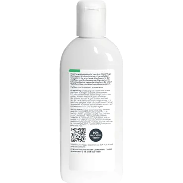 TERZOLIN Terzolin® Sanftes PSO Pflegeshampoo für Schuppenflechte, 200ml – reduziert Juckreiz, ohne Duftstoffe und Parabene – Bild 2