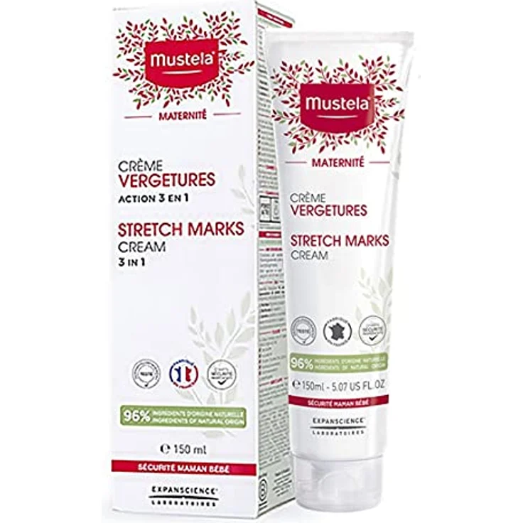 Mustela Maternité Stretch Marks Prevention Cream Körpercreme gegen Schwangerschaftsstreifen 150 ml – Bild 2
