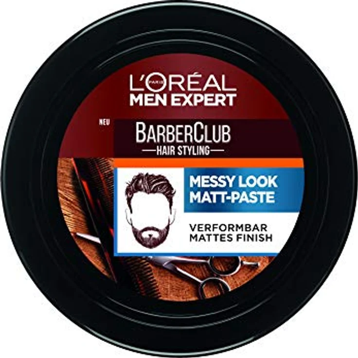 L'Oreal Men Expert Styling L'Oreal Men Expert Styling Barber Club Messy Look Matt Paste Haarwachs 75 ml – Bild 2