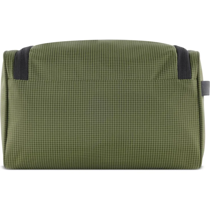 Chiemsee Kulturbeutel Olive, Kosmetiktasche aus 100% recyceltem Polyester, mit RV-Fach