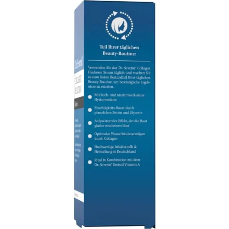 Dr. Severin Collagen Hyaluron Serum, Gesichtsserum mit maritimem Collagen und nieder- sowie hochmolekularem Hyaluron, 50 ml – Bild 7