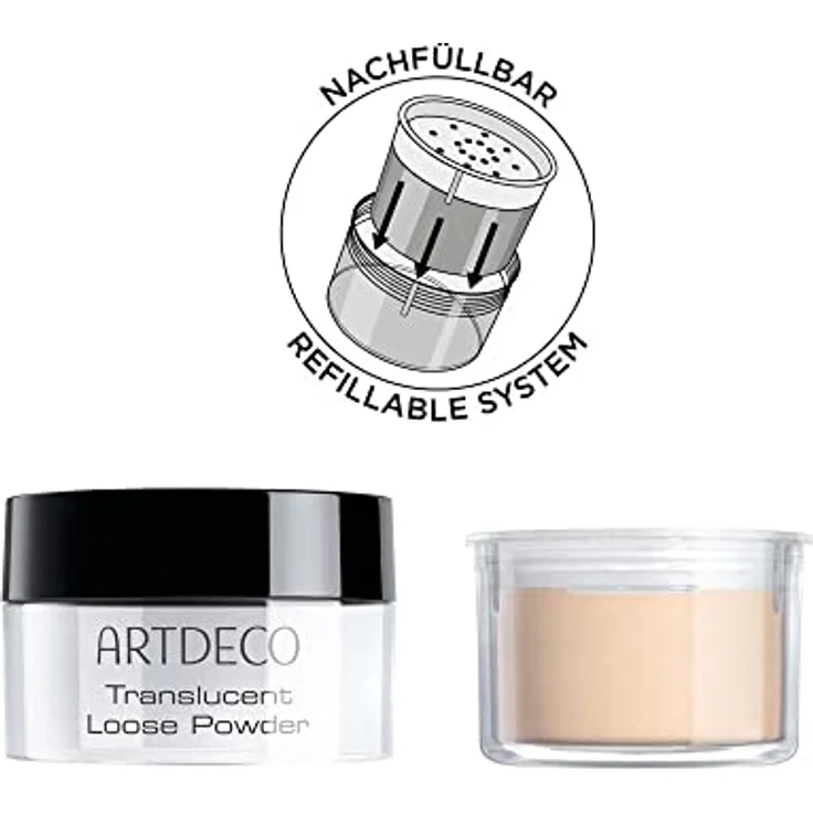 Artdeco Translucent Loose Powder Fixierpuder 8 g translucent medium – Bild 3