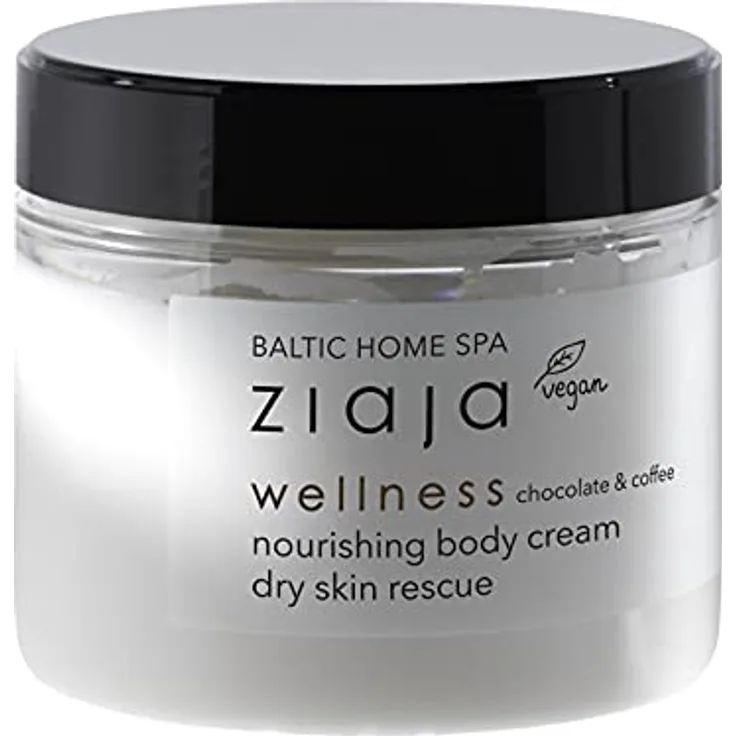 Ziaja Baltic Home Spa Wellness Crema corporal nutritiva de café y chocolate 300ml, Crema corporal con ingredientes naturales, firmeza y elasticidad mejoradas, aroma a café y chocolate negro