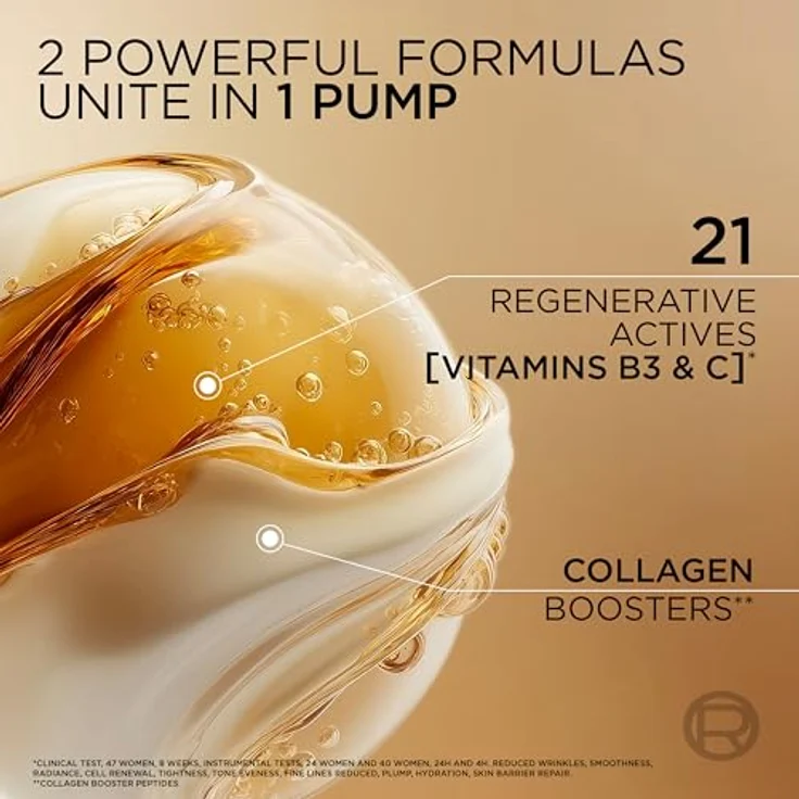 L’Oréal Paris Age Perfect Le Duo Serum, verjüngendes Zweiphasenserum mit Vitamin C und Niacinamid für klare und glatte Haut, 30 ml – Bild 4