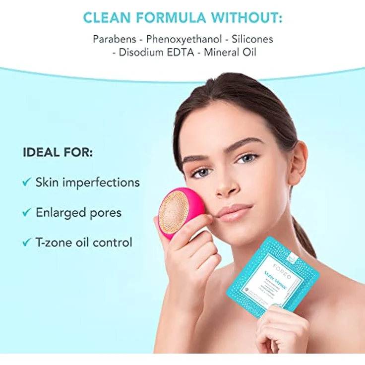Foreo UFO Maskenpads Matte Maniac 2.0, Anti-Aging Gesichtsmaske mit Aktivkohle, 6 g – Bild 7