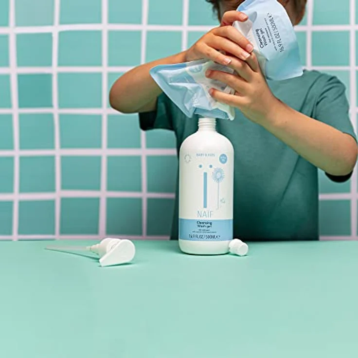 Naïf Reinigendes Duschgel - 500ml - für Baby & Kind - Natürliche Inhaltsstoffe - 100% Vegan – Bild 3