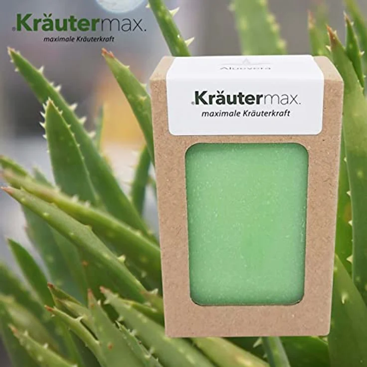 Aloe Vera Seife Seifenstück Plastikfrei für Gesicht Haut und als Handseife 1 x 100 g – Bild 2