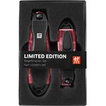 ZWILLING Nagelknipser Geschenkset 2 Stück mit Nagelfang und Integrierter Nagelfeile, Extra Scharf und Langlebig, Rot