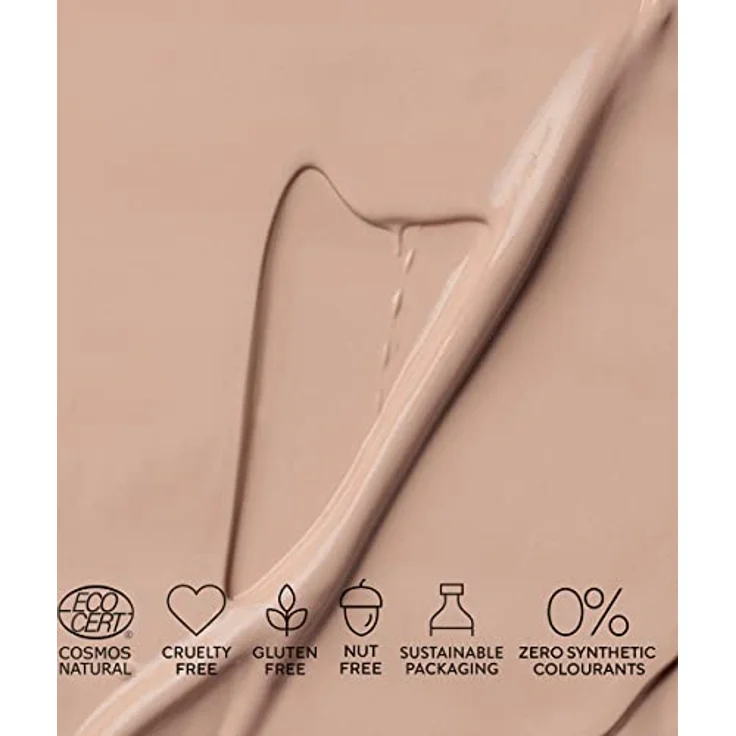 MÁDARA Organic Skincare | SKINONYM Semi-Matte Peptide Foundation, 30 ROSE IVORY, 30 ml – Unterstützt Durch Kollagenunterstützende Peptide, Halbmattes Finish Make Up, Ecocert-zertifiziert – Bild 3