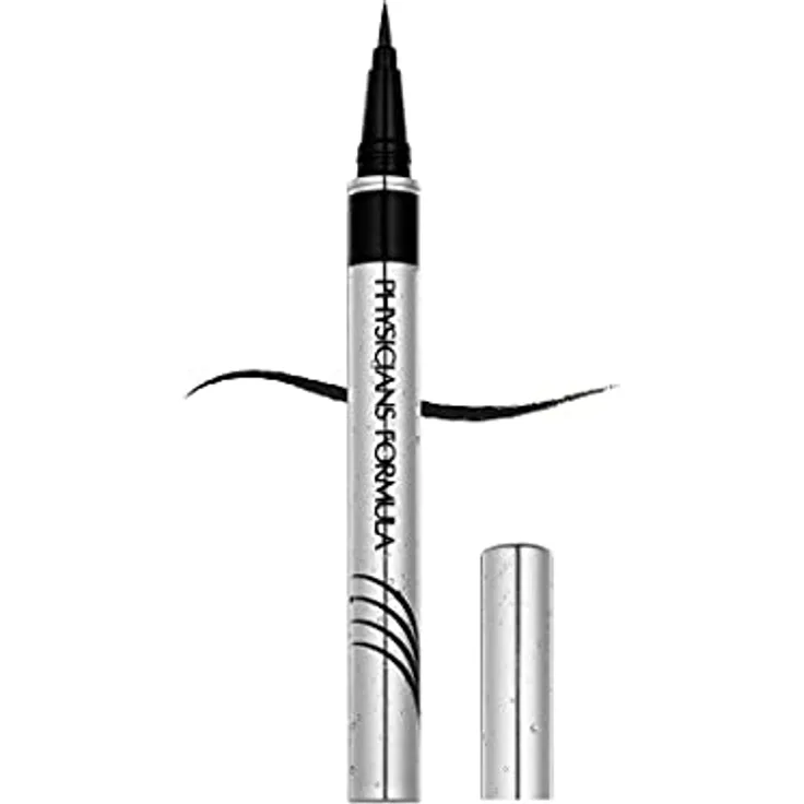 Physicians Formula Eye Booster, flüssiger Eyeliner mit Aktivstoffen für Wimpernwachstum, wasserfest, Farbton Black, 0.5 ml