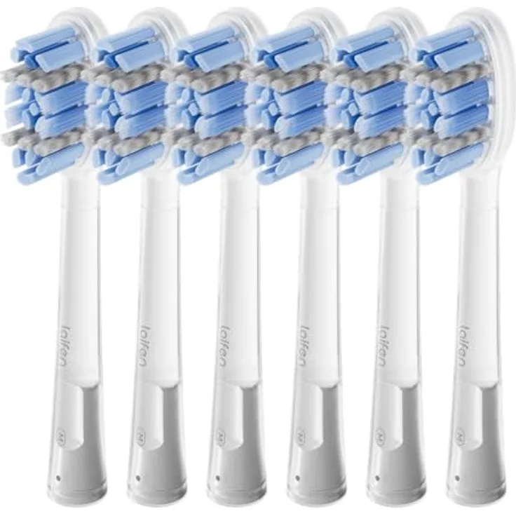 Laifen Pro Ersatzbürsten, 6er Pack, Fest, mit spiralgeformtem Borstendesign zur effektiven Interdentalreinigung