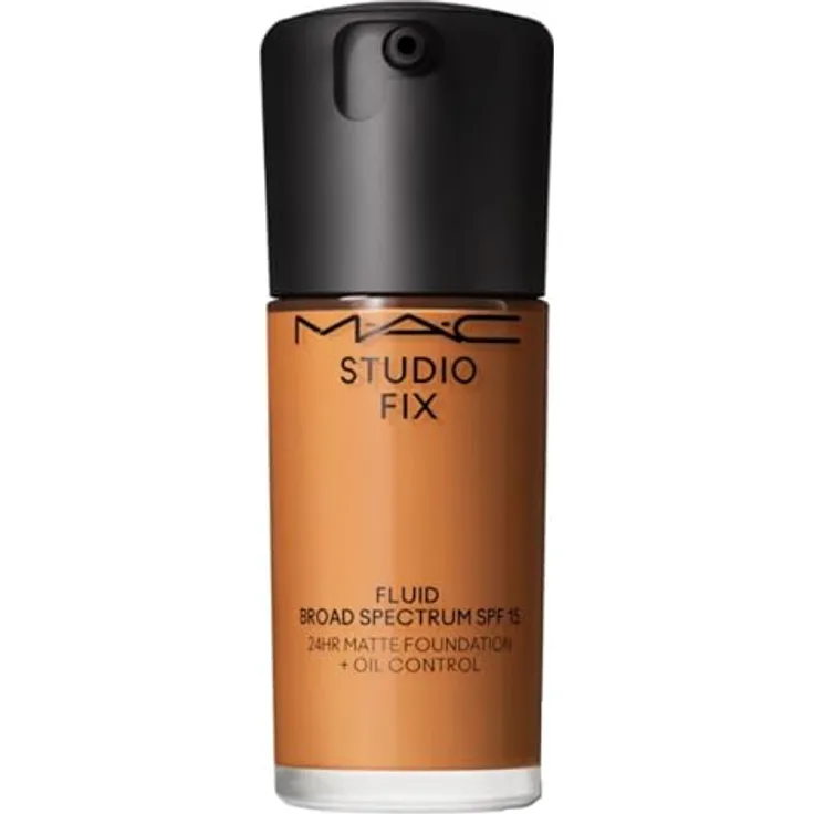 MAC Cosmetics Studio Fix Fluid SPF 15 24HR Matte Foundation + Oil Control, mattierendes Make-up, Farbton C8, 30 ml