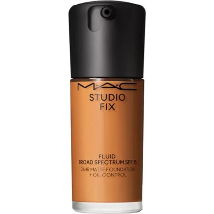 MAC Cosmetics Studio Fix Fluid SPF 15 24HR Matte Foundation + Oil Control, mattierendes Make-up, Farbton C8, 30 ml – Bild 1