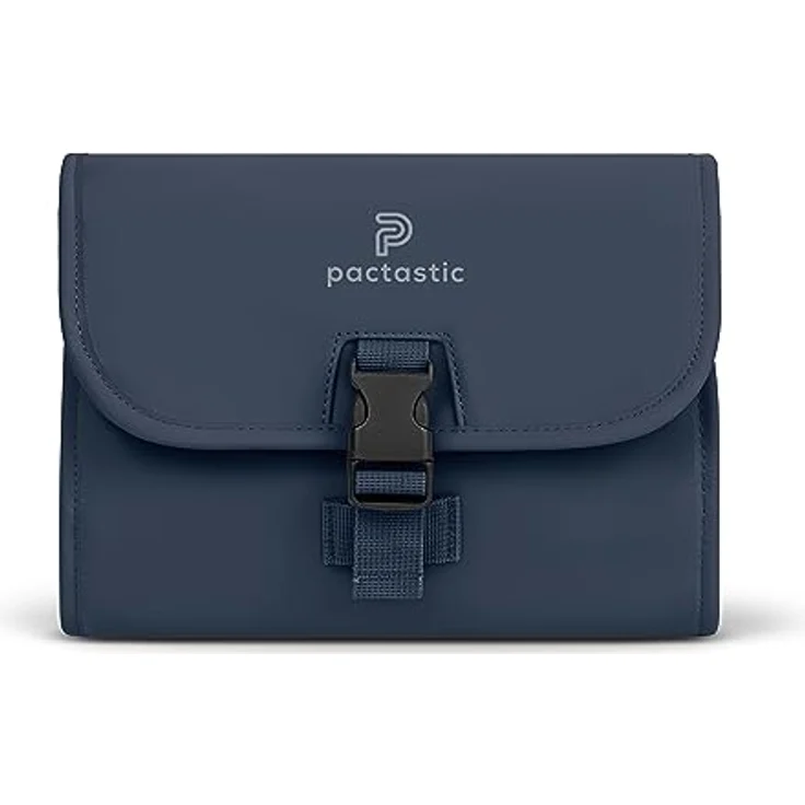 Pactastic Kosmetiktasche zum Aufhängen | 340 g Leichter ausklappbarer Kulturbeutel/Rolle mit 4 Reißverschlussfächern aus wasserabweisendem Tech-Material | 24 x 6 x 21 cm für Pflegeprodukte – Bild 5