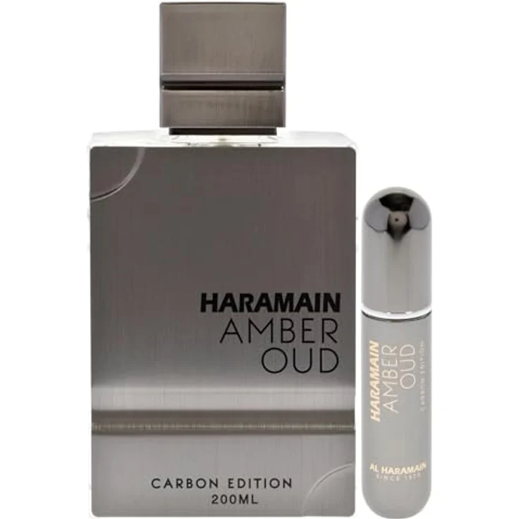 Al Haramain Amber Oud Carbon Edition - Eau de Toilette für Herren, 200 ml, holziger Duft mit Noten von Bergamotte und Lavendel – Bild 2