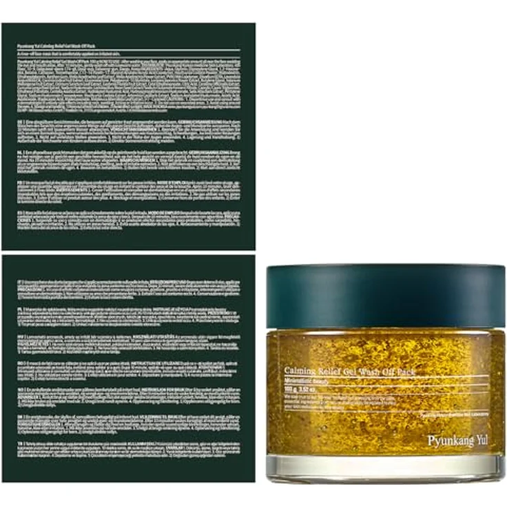 Pyunkang Yul Calming Relief Gel Wash Off Pack, Gesichtsmaske mit AHA und PHA zur Pflege abgestorbener Hautzellen, reizfrei, 100g – Bild 2