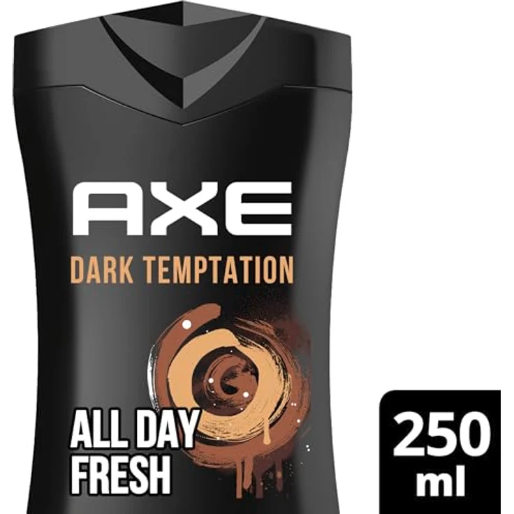 Axe 3-in-1 Duschgel & Shampoo Dark Temptation für ganztägige Frische, unwiderstehlichen Duft und eine angenehme Dusche dermatologisch getestet 250 ml – Bild 3