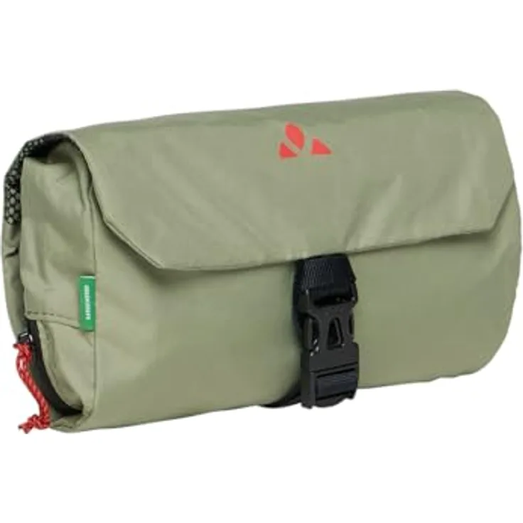 Vaude WashBag S, Kulturbeutel in grün, 100% Polyester, 14 cm x 4 cm x 20 cm