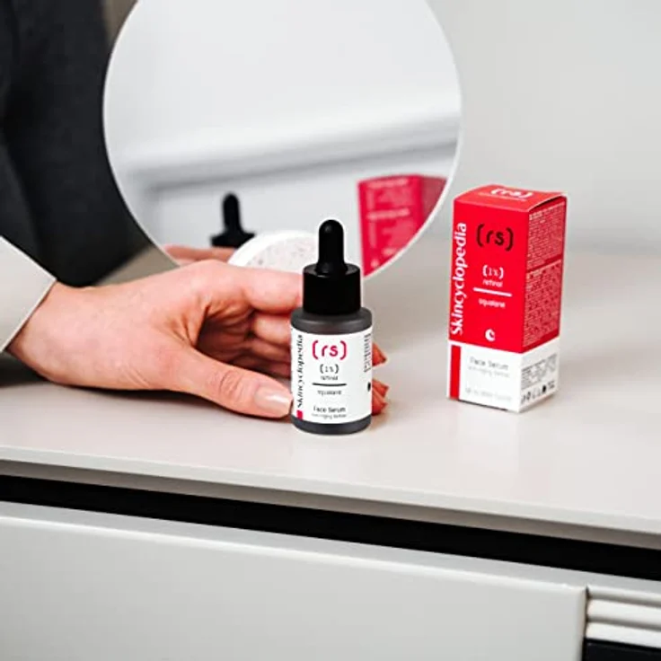 Skincyclopedia 1% Retinol Serum, hochdosiert mit Squalan, Anti Aging Gesichtsserum für straffere Haut, 30ml – Bild 4