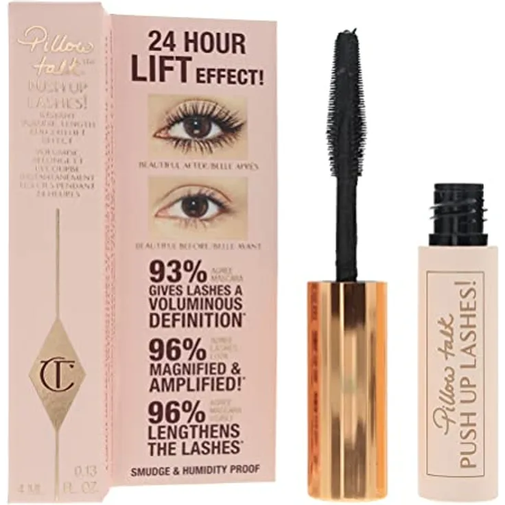 Pillow Talk Push Up Lashes Mascara von Charlotte Tilbury – Reisegröße 4 ml