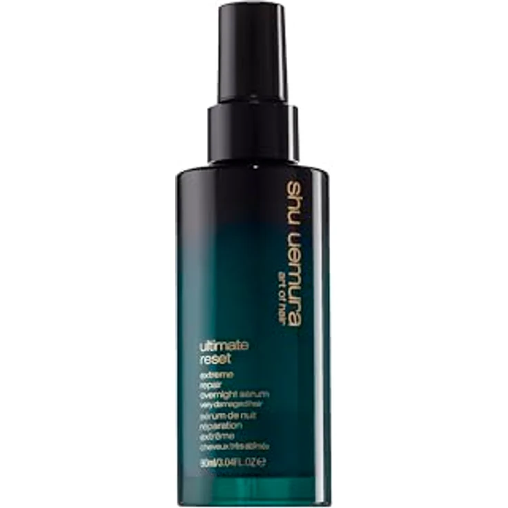 Shu Uemura Ultimate Reset Nachtserum für sehr strapaziertes Haar, Mit Hyogo-Reis und Peptiden, Reparierende und pflegende Wirkung für mehr Glanz, 90ml – Bild 1