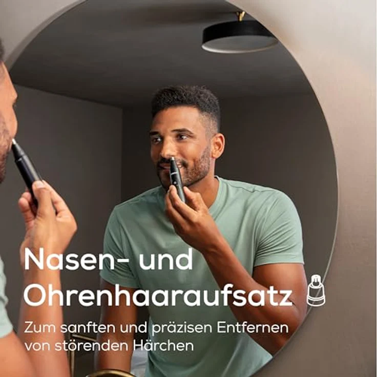 BEURER Augenbrauentrimmer Präzisionstrimmer MN2X - Zuverlässiges Trimmen von Augenbrauen und Nasen- oder Ohrhaaren, spritzwassergeschützt – Bild 4