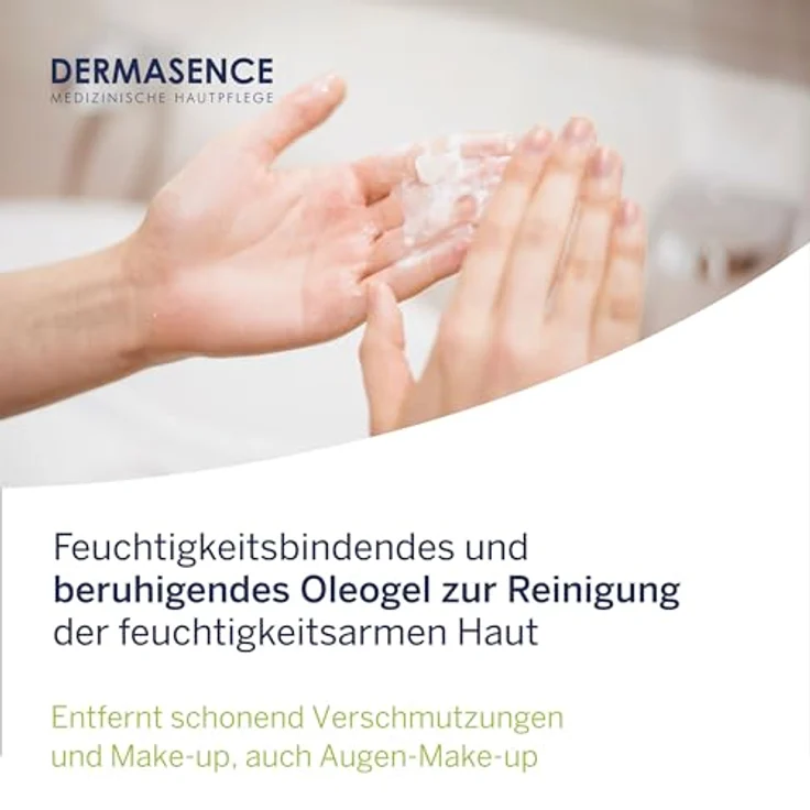 DERMASENCE Hyalusome Reinigungsgel, 100 ml - milde, feuchtigkeitsspendende Gesichtsreinigung für trockene Haut - Auf Basis pflanzlicher Öle und - rückfettend - ideal für die Make-up-Entfernung – Bild 3
