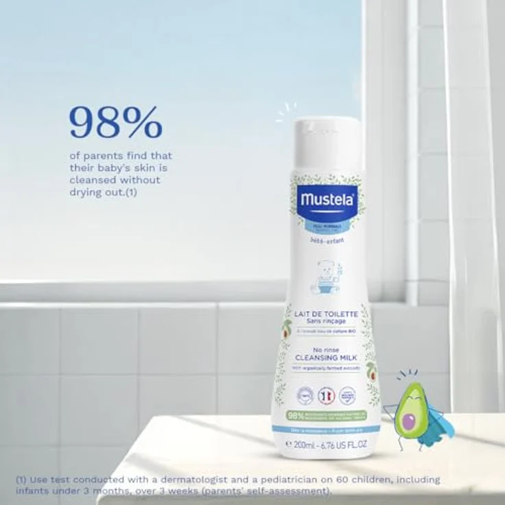 Mustela No Rinse Reinigungsmilch 200 ml mit reinigender Wirkung – Bild 3