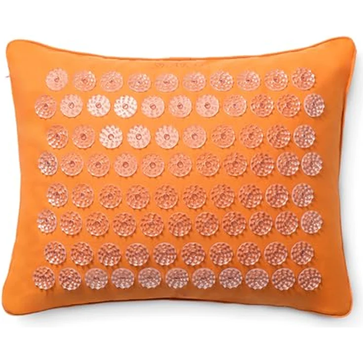 Shakti Mat Nacken-Massagekissen, Akupressurkissen für Schulter und Kopf, intensive Massage, BIO-Baumwolle, PREMIUM Orange – Bild 1