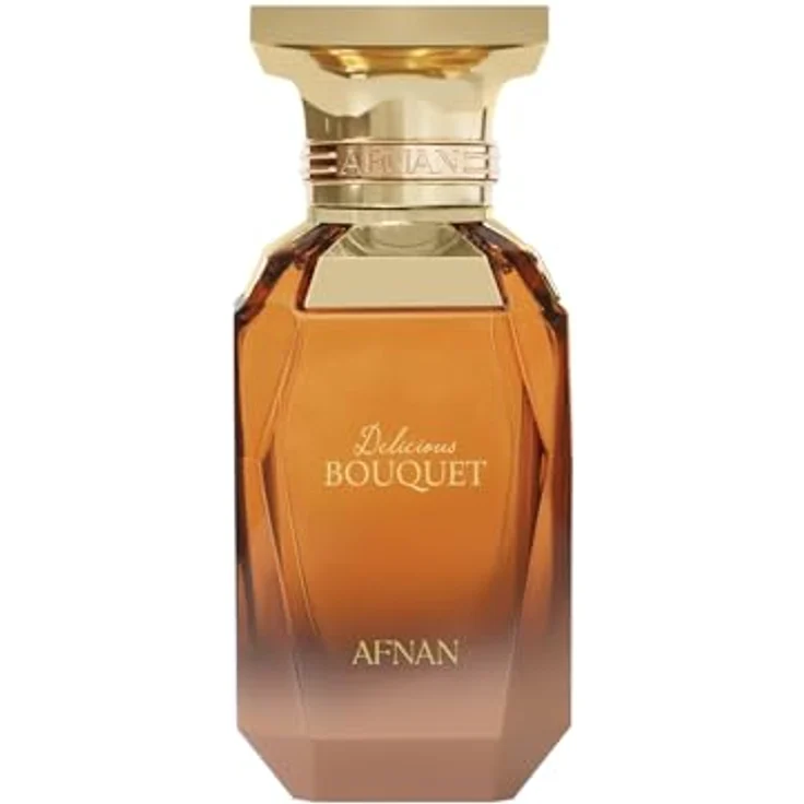 Afnan Delicious Bouquet Eau de Parfum für Damen, 70 ml, luxuriöser Gourmand-Duft mit Karamell, Vanille und Blumen – Bild 1