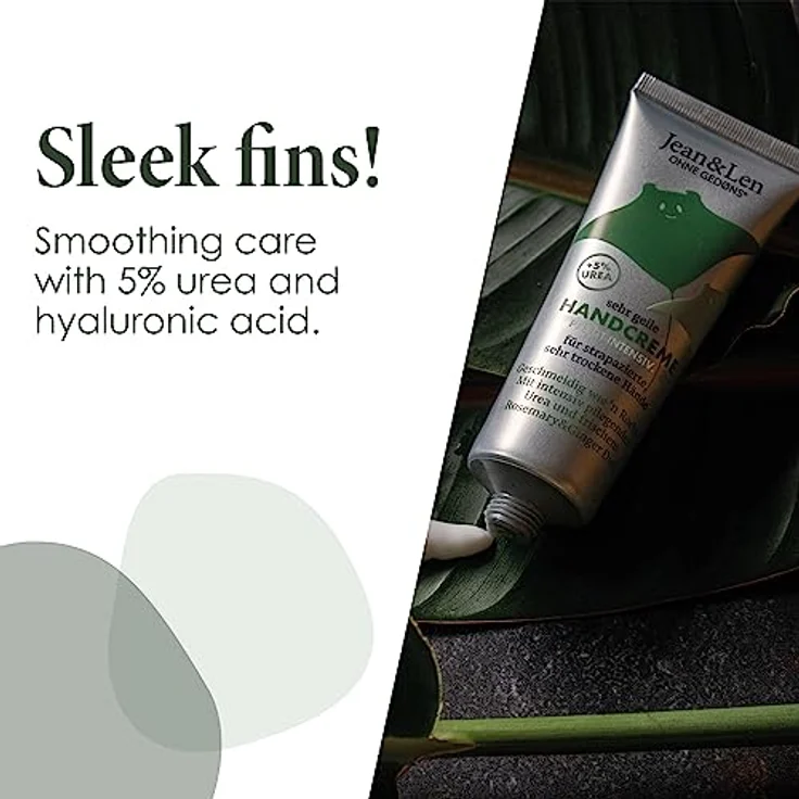 Jean & Len Sehr geile Handcreme Rosemary & Ginger, mit Urea, Handpflege für trockene und rissige Hände, spendet Feuchtigkeit und pflegt intensiv, ohne Parabene und Silikone, Handcreme Tube, 75 ml – Bild 4