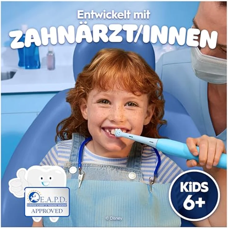 Oral-B iO Kids 6+ Stitch, Elektrische Kinderzahnbürste mit Musik-Timer, 3 Modi und Reise-Etui, Aufsteckbürsten, ab 6 Jahren – Bild 3