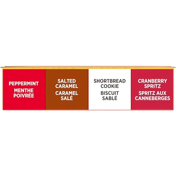 Burt's Bees Geschenkset Lippenbalsam-Set mit Bienenwachs und Vitamin E, 4 Geschmacksrichtungen: Shortbread Cookie, Cranberry Spritz, Salzkaramell, Pfefferminz, 4 x 4,25 g, 100 % natürlich – Bild 4
