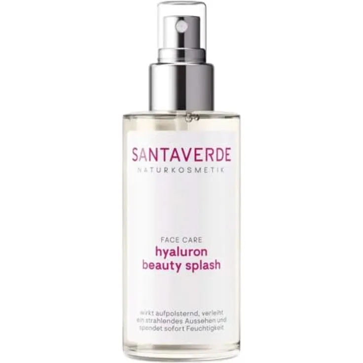 Santaverde FACE CARE hyaluron beauty splash, feuchtigkeitsspendendes Gesichtswasser mit Aloe-Vera und Oligo-Hyaluron, 100 ml