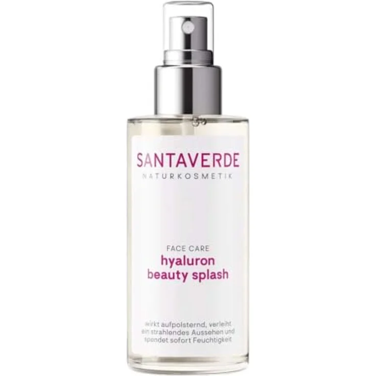 Santaverde FACE CARE hyaluron beauty splash, feuchtigkeitsspendendes Gesichtswasser mit Aloe-Vera und Oligo-Hyaluron, 100 ml – Bild 1