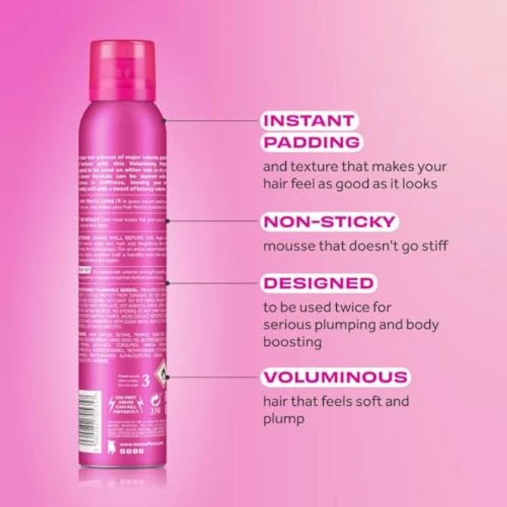 Lee Stafford Double Blow Mousse Schaumfestiger 200 ml – Bild 3
