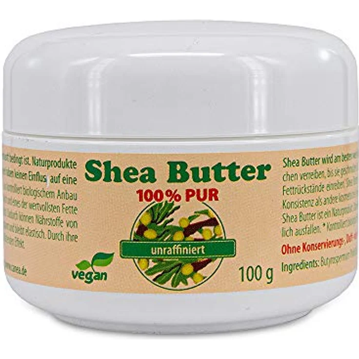 Pharma-Peter SHEA BUTTER unraffiniert und vegetarisch 100% pur, 100 g – Bild 1