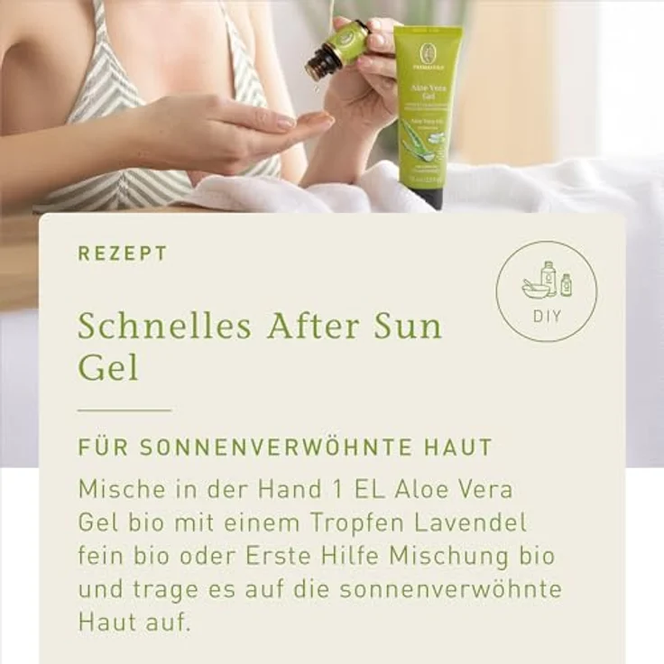 PRIMAVERA Aloe Vera Gel bio 75 ml – naturreine Pflanzenkraft – mit frischem Aleo Vera Saft - After-Sun-Pflege – duft- und farbneutral – feuchtigkeitsspendend – beruhigt, reduziert Hautrötungen – vegan – Bild 5