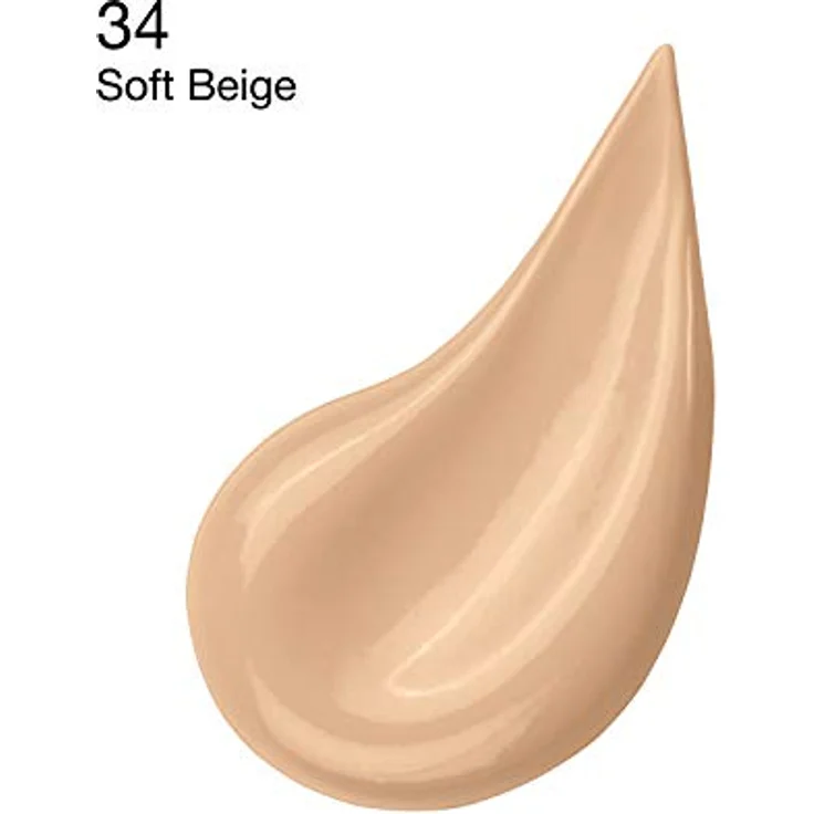 Manhattan 3in1 Easy Match Make-up, Flüssig Foundation für helle Haut mit LSF 20, Farbe Soft Beige 34, 1 x 30ml – Bild 3