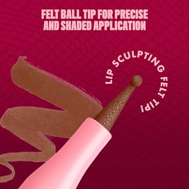 NYX Professional Makeup Lip Lingerie Lipliner Stain, wasserfester Lip Liner mit ultra-feiner Spitze für präzise Konturen, Farbe: Up To No Good – Bild 4