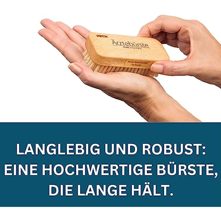 remos professional body care REMOS Handbürste Ärztebürste, weiche Naturborste aus heimischem Buchenholz, perfekt für sanfte Handreinigung, hergestellt in Deutschland – Bild 5